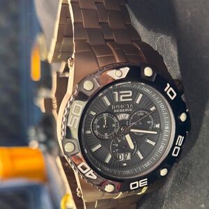 Invicta 39198 Speedway – 47mm Swiss Quartz Chrono, Gunmetal Dial & Khaki Strap